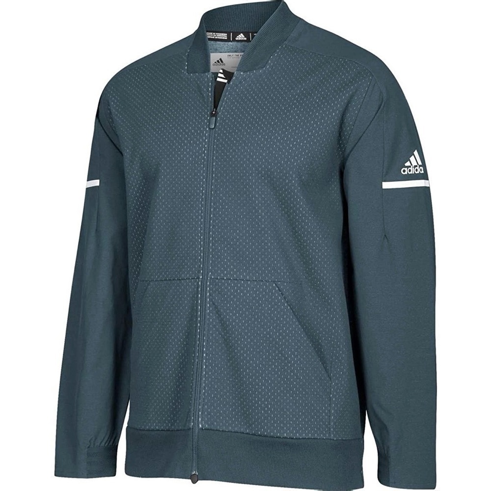 [Adidas] Classic Gray Zip Bomber Jacket